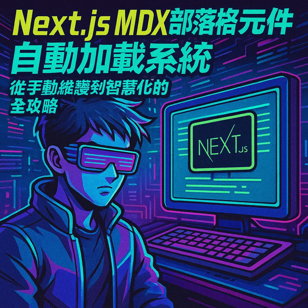 Next.js MDX部落格元件自動加載系統：從手動維護到智慧化的全攻略