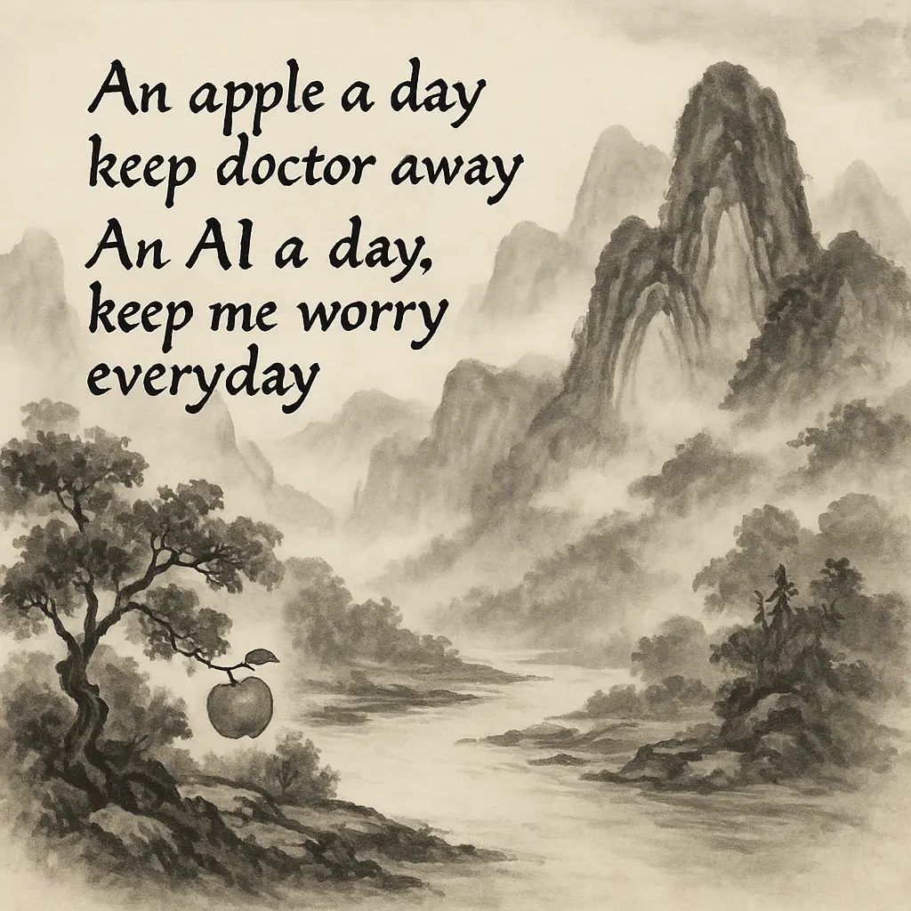 當「An apple a day」變成「An AI a day」:解鎖AI焦慮症時代的生存指南